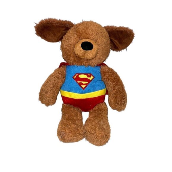 Gund Super Hero DC Comics Superman Griffin Puppy Dog Plush Stuffed Animal - Picture 1 of 8